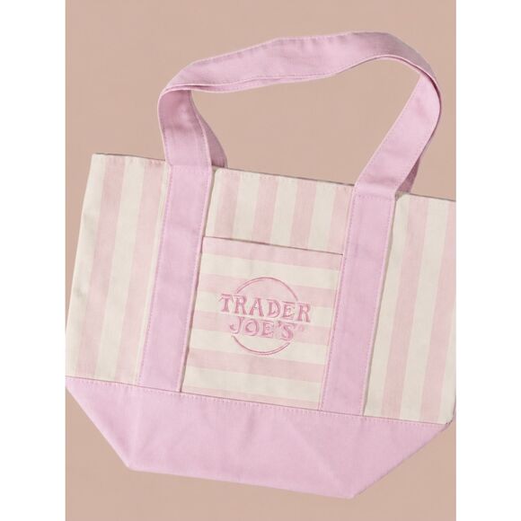 Trader Joe'S Handbags - Trader Joe’s - Pastel Pink Mini Tote Bag